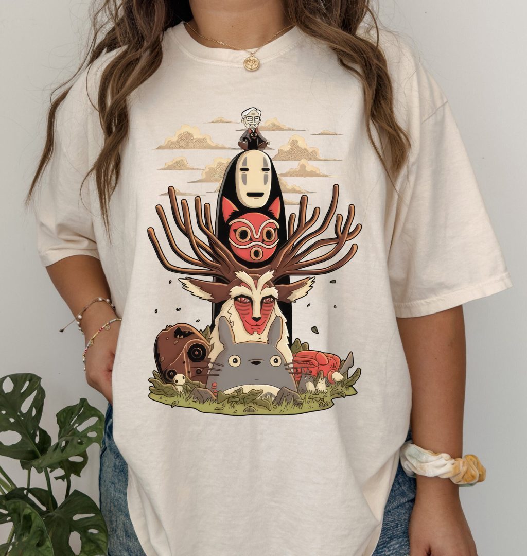 Studio Ghibli Character Miyazaki T-shirt - Image 2