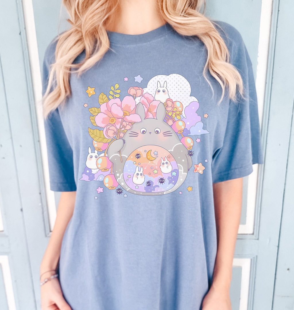Comfort Colors Ghibli Chibi Totoro T-shirt - Image 4