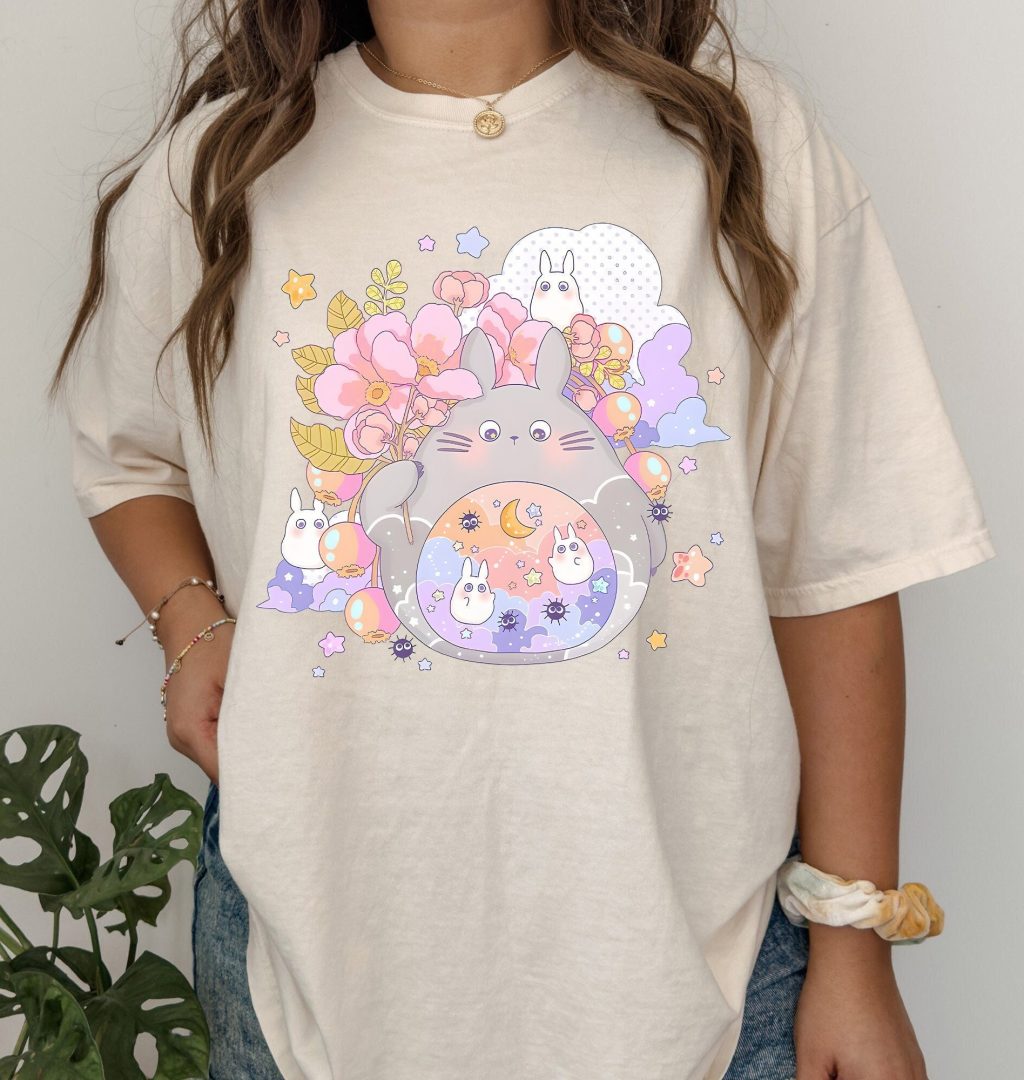 Comfort Colors Ghibli Chibi Totoro T-shirt