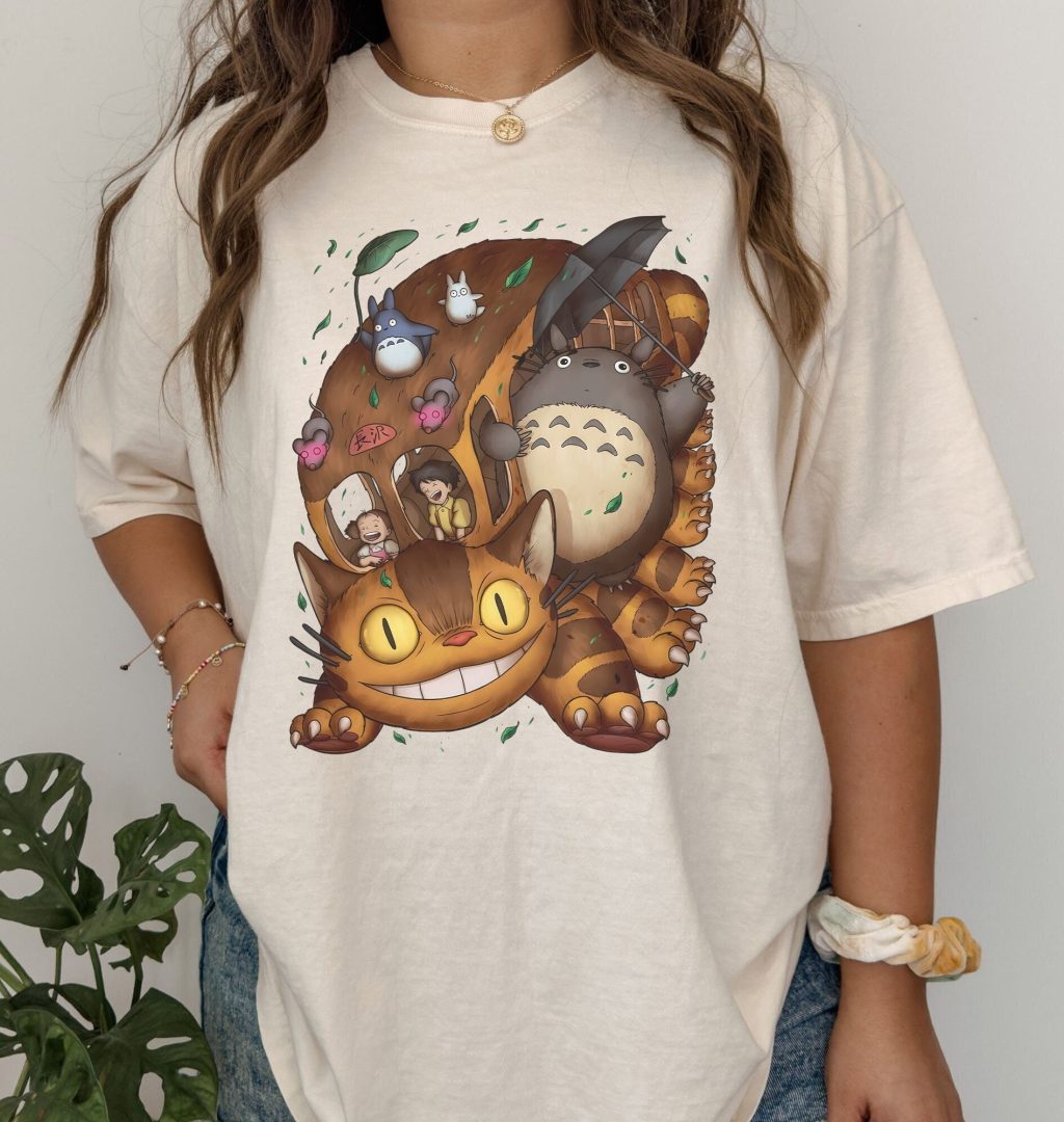 Totoro Catbus Comfort Colors T-shirt - Image 2