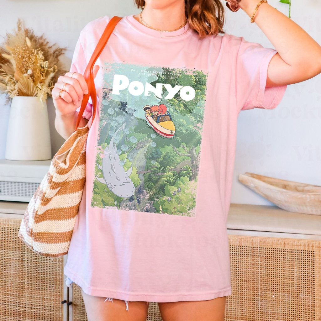 Comfort Colors Ponyo Sosuke Goldfish Ghibli T-shirt - Image 4