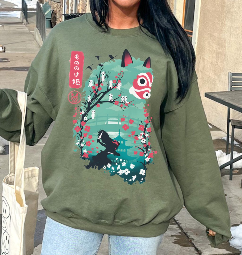 Comfort Colors Princess Mononoke Sweatshirt - Image 4