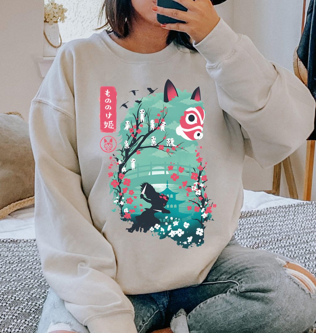 Comfort Colors Princess Mononoke Sweatshirt - Image 6