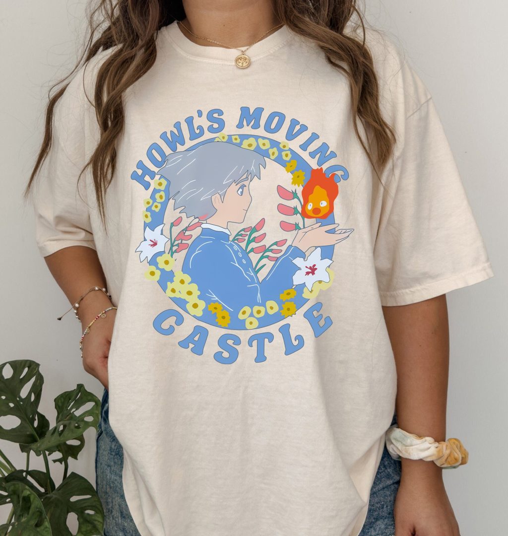 Howl's Moving Castle Shirt Sophie and Calcifer T-shirt