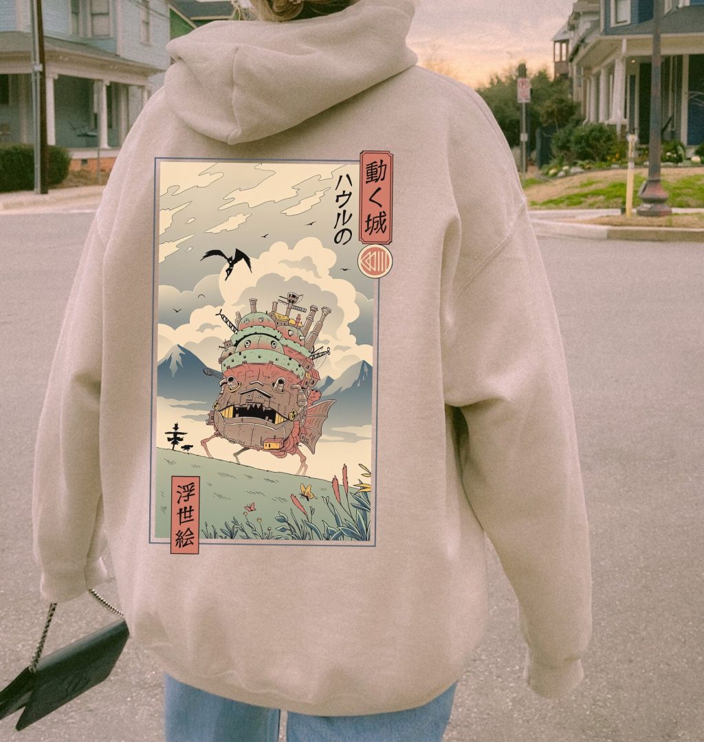 Howl's Moving Castle Vintage Ghibli Hoodie