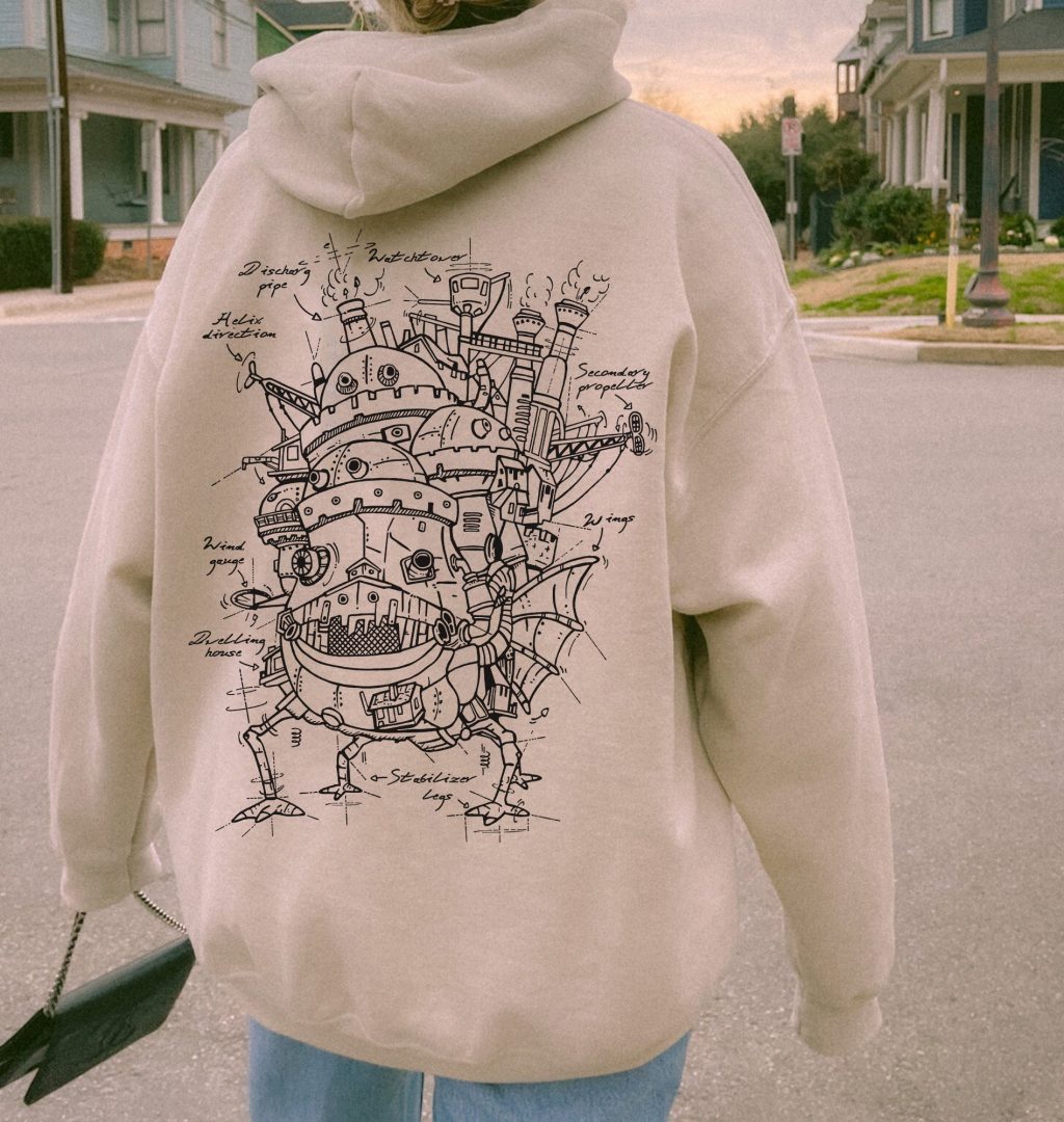 Howl's Moving Castle Mobile Hoodie