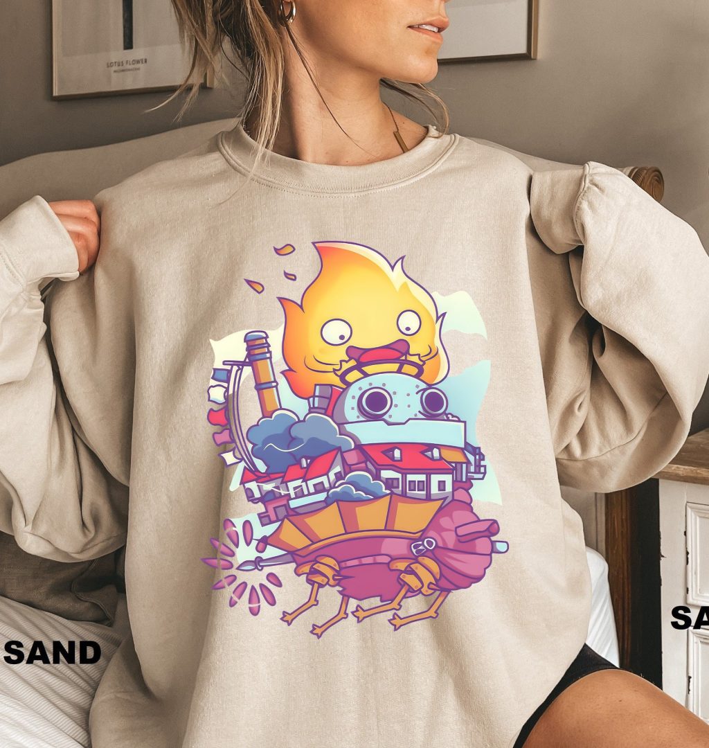 The Fire Demon Calcifer Howl's Moving Castle Sweatshirt