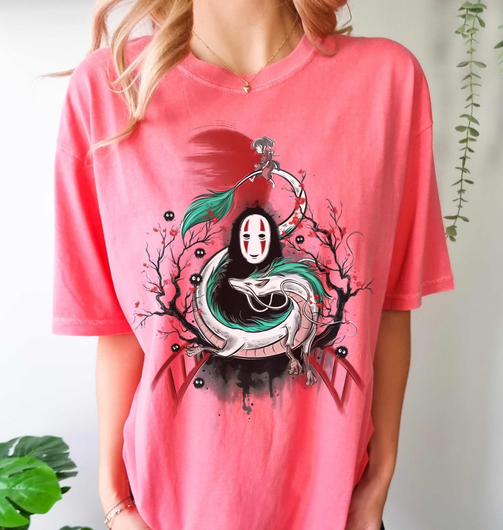 Comfort Colors Anime Spirited Away Studio Ghibli T-shirt - Image 4