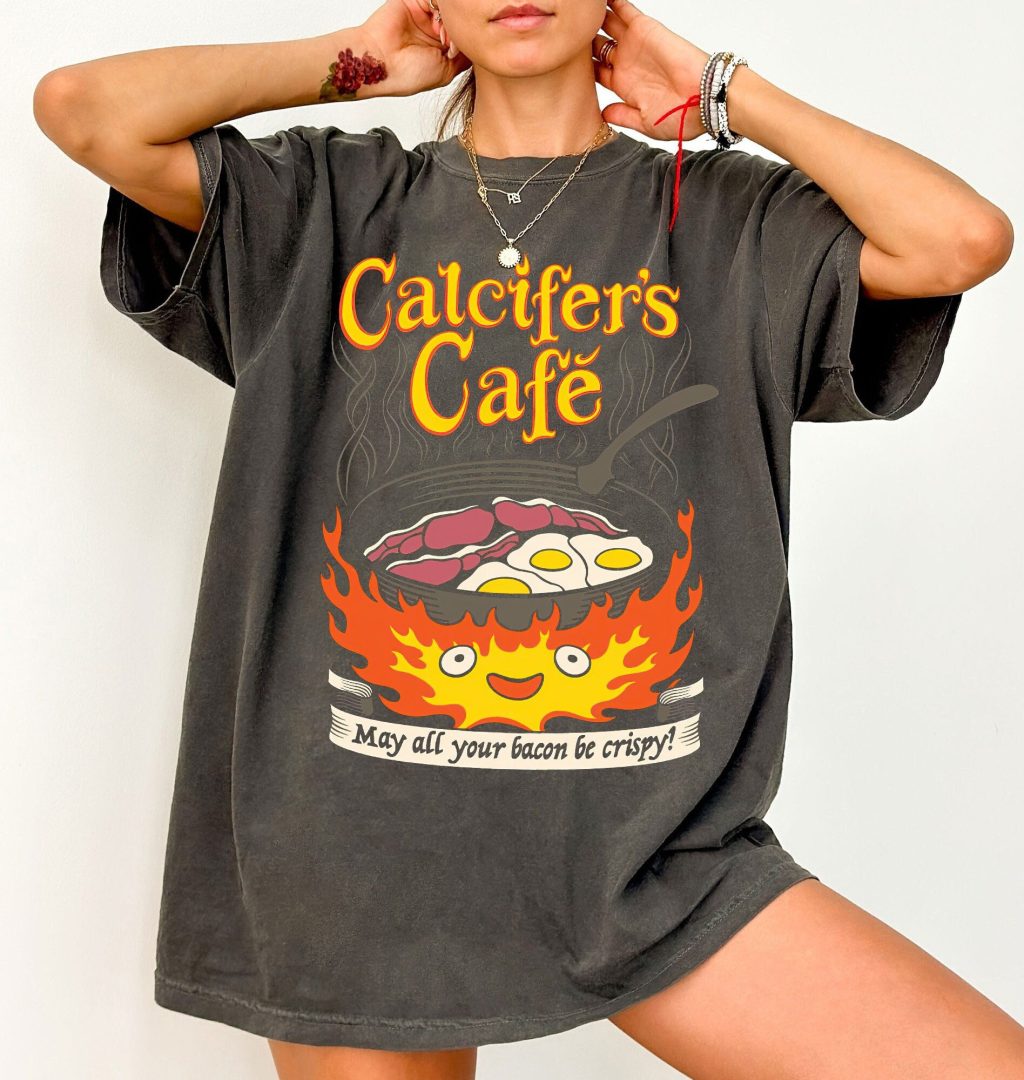Comfort Colors The Fire Demon Calcifer Howl's Moving Castle Studio Ghibli T-shirt