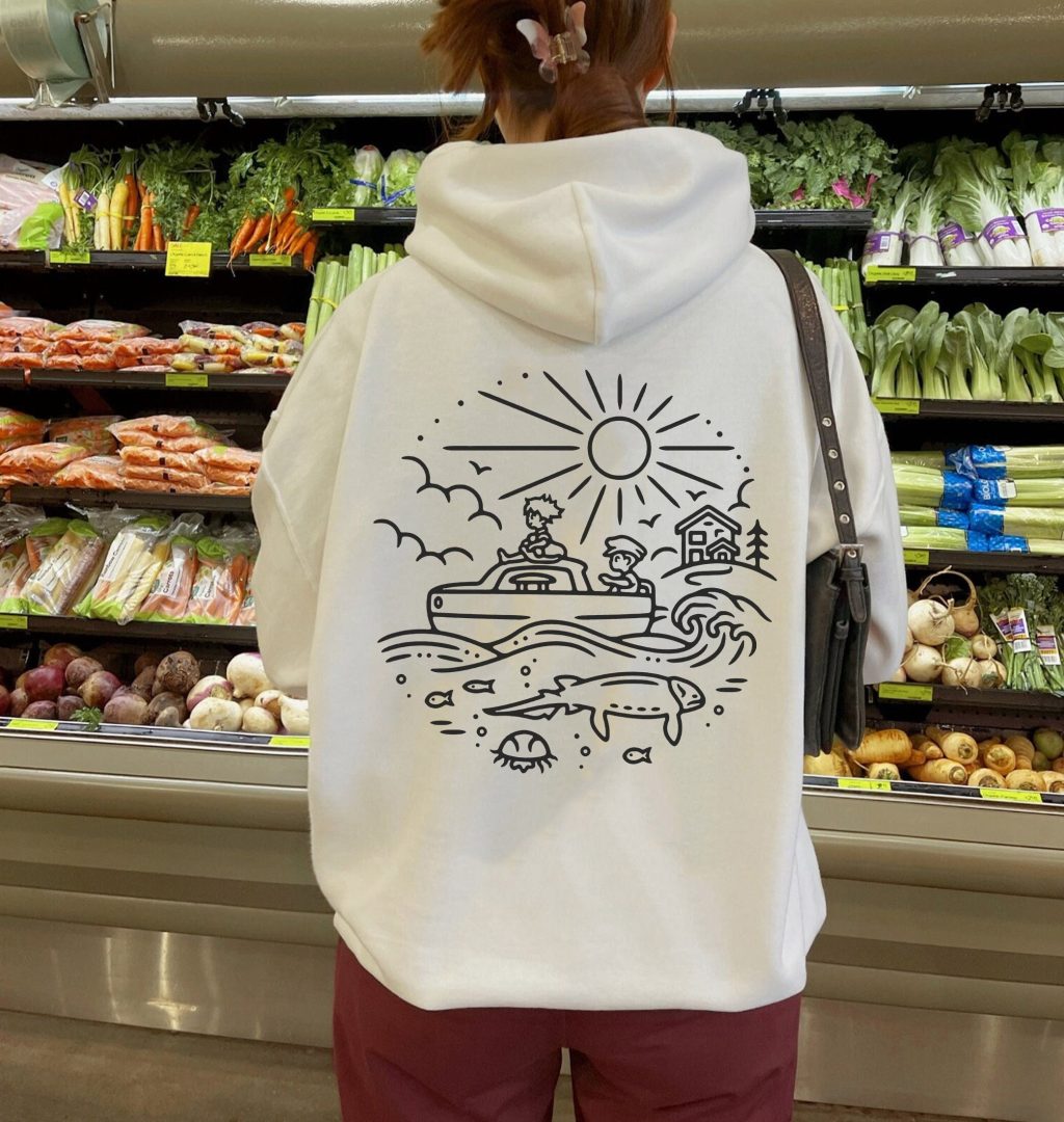 Ponyo Outline Hoodie