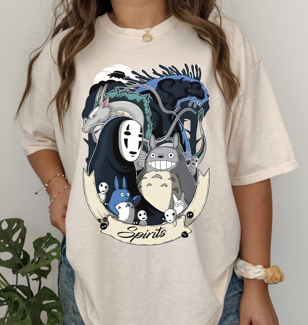 Comfort Colors Spirits Studio Ghibli T-shirt - Image 2