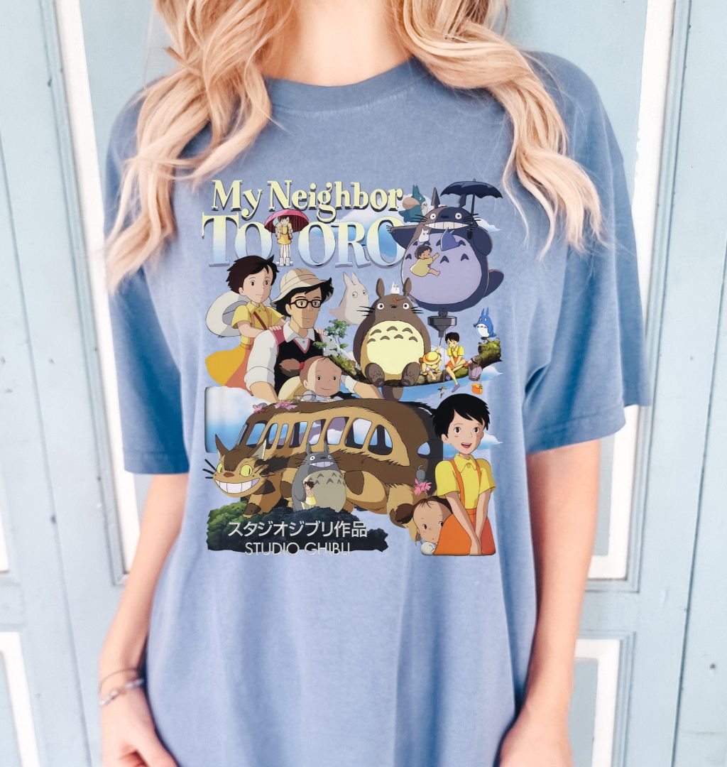 Comfort Colors My Neighbour Totoro Anime Ghibli T-shirt - Image 4