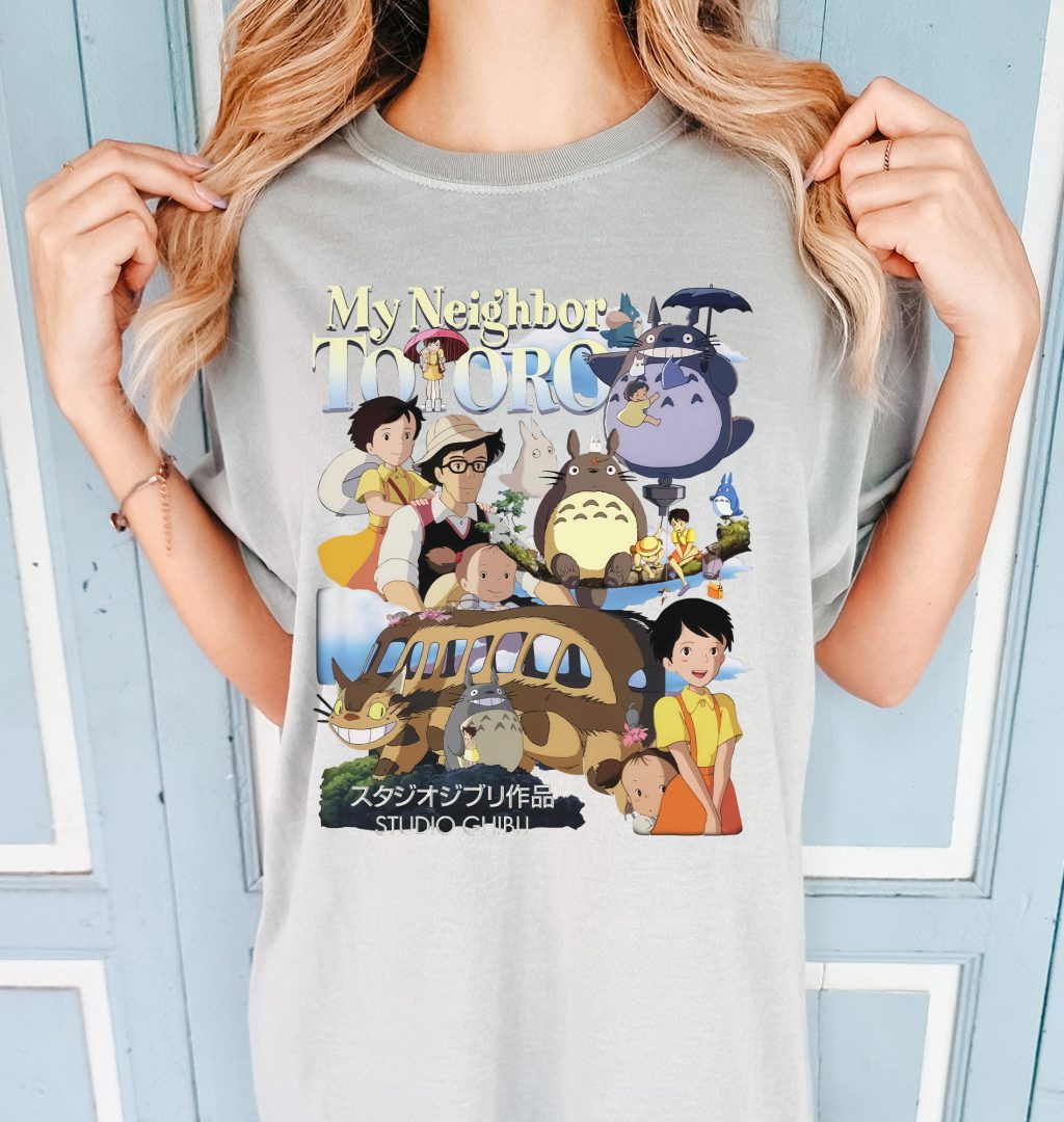 Comfort Colors My Neighbour Totoro Anime Ghibli T-shirt - Image 5
