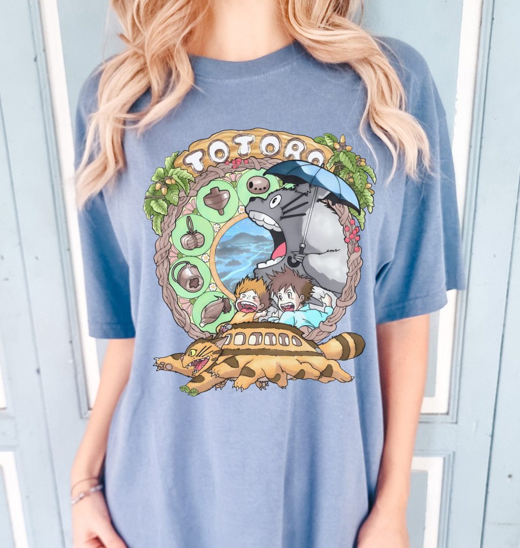 Studio Ghibli My Neighbour Totoro Cartoon T-shirt - Image 4