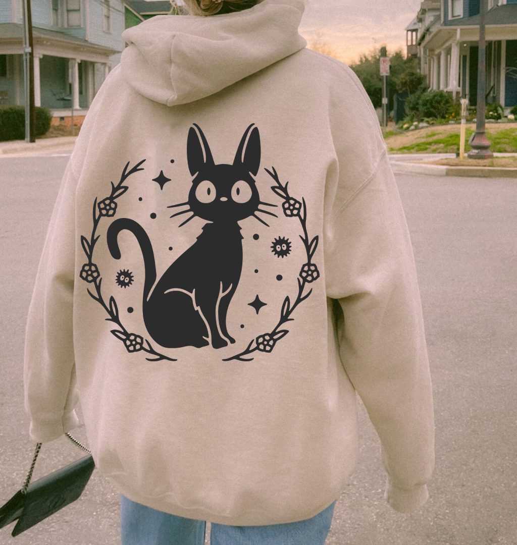 Kiki's Delivery Service Jiji Cat Hoodie