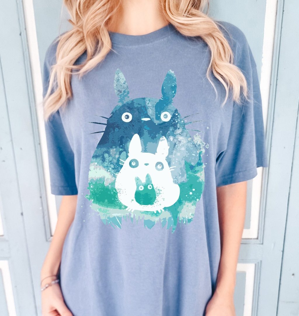My Neighbour Totoro Shadow Ghibli Cartoon T-shirt - Image 5