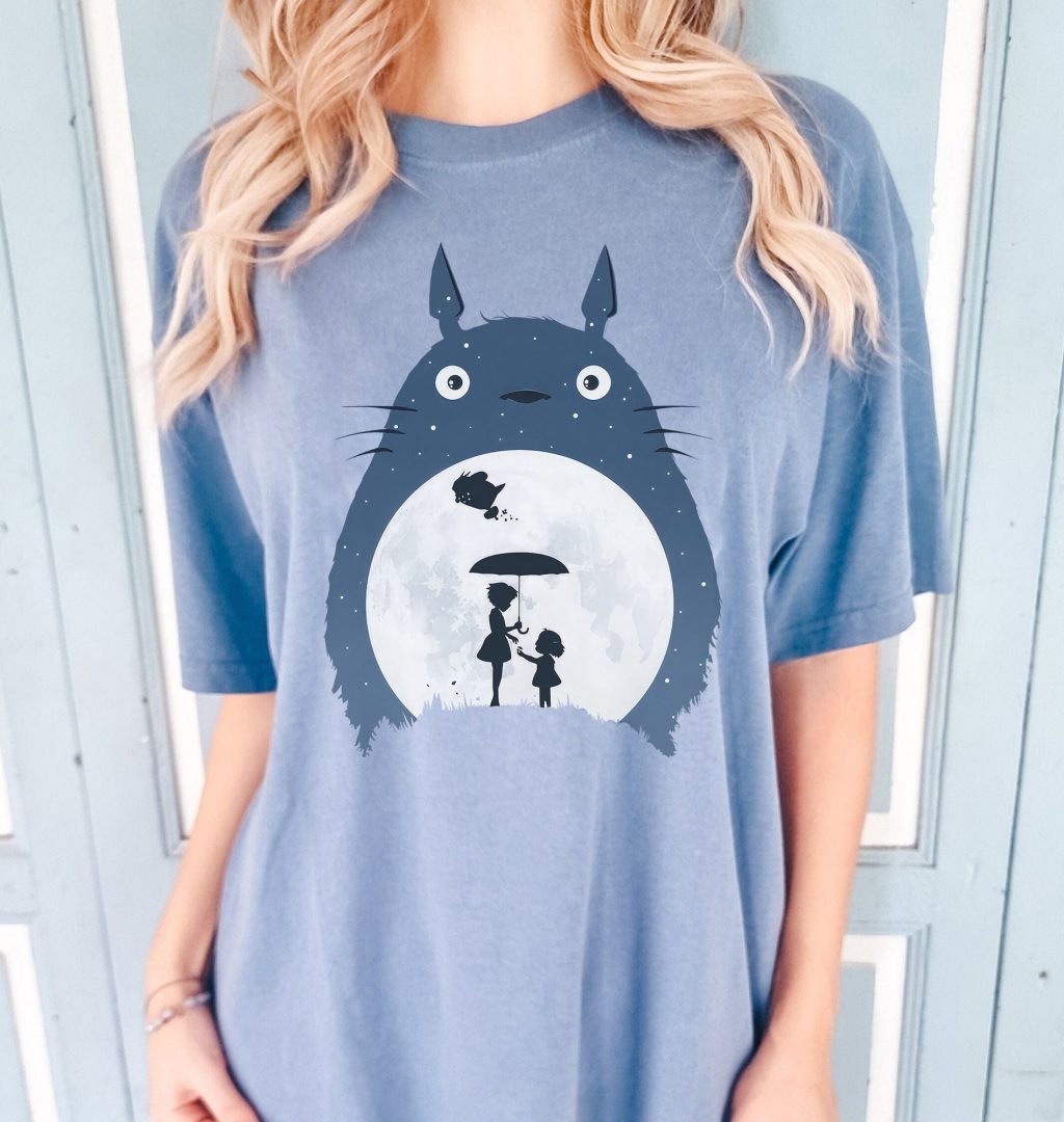 Comfort Colors Anime Totoro & Friends Studio Ghibli T-shirt - Image 2