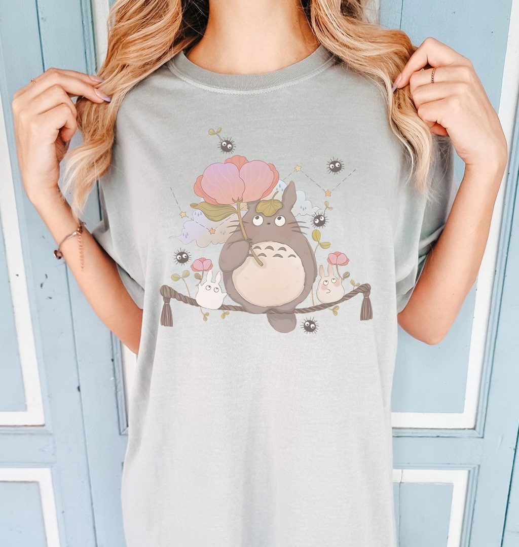 Comfort Colors Chibi Kawaii Totoro T-shirt - Image 4