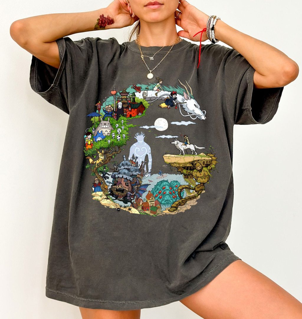 Comfort Colors Ghibli T-shirt - Image 4