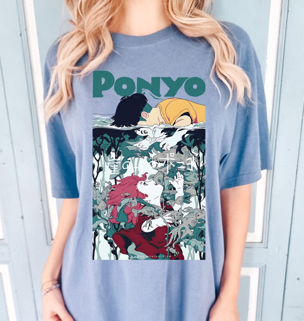 Comfort Colors Ponyo Meeting Sosuke T-Shirt - Image 2