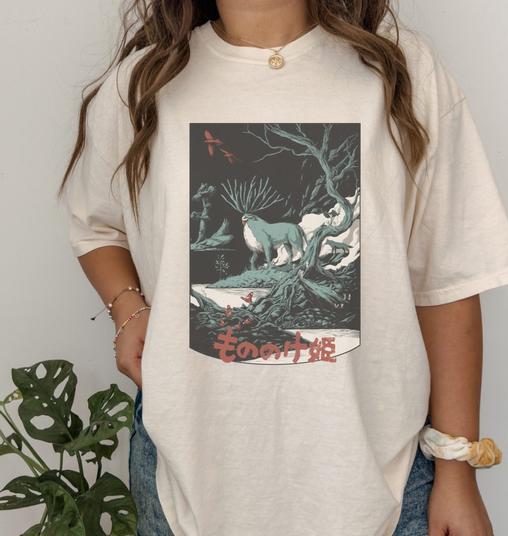 Ghibli Princess Mononoke Forest Spirit T-Shirt