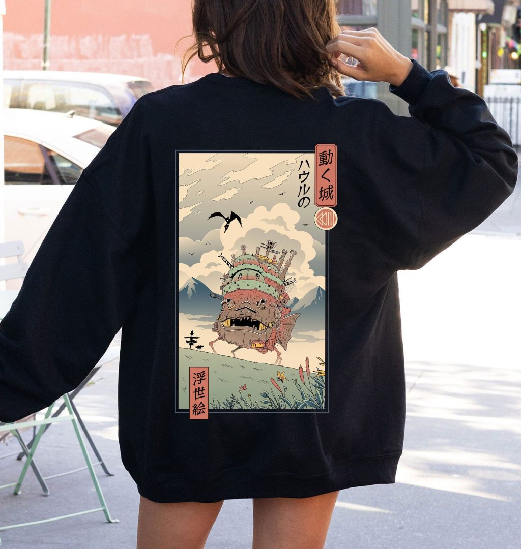 Ghibli Howl's Moving Castle Vintage Sweatshirt