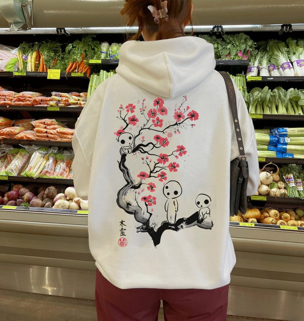 Princess Mononoke Kodama Tree Hoodie - Image 4