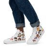 mens high top canvas shoes white left 620a0092d6c95 - Studio Ghibli UK Store
