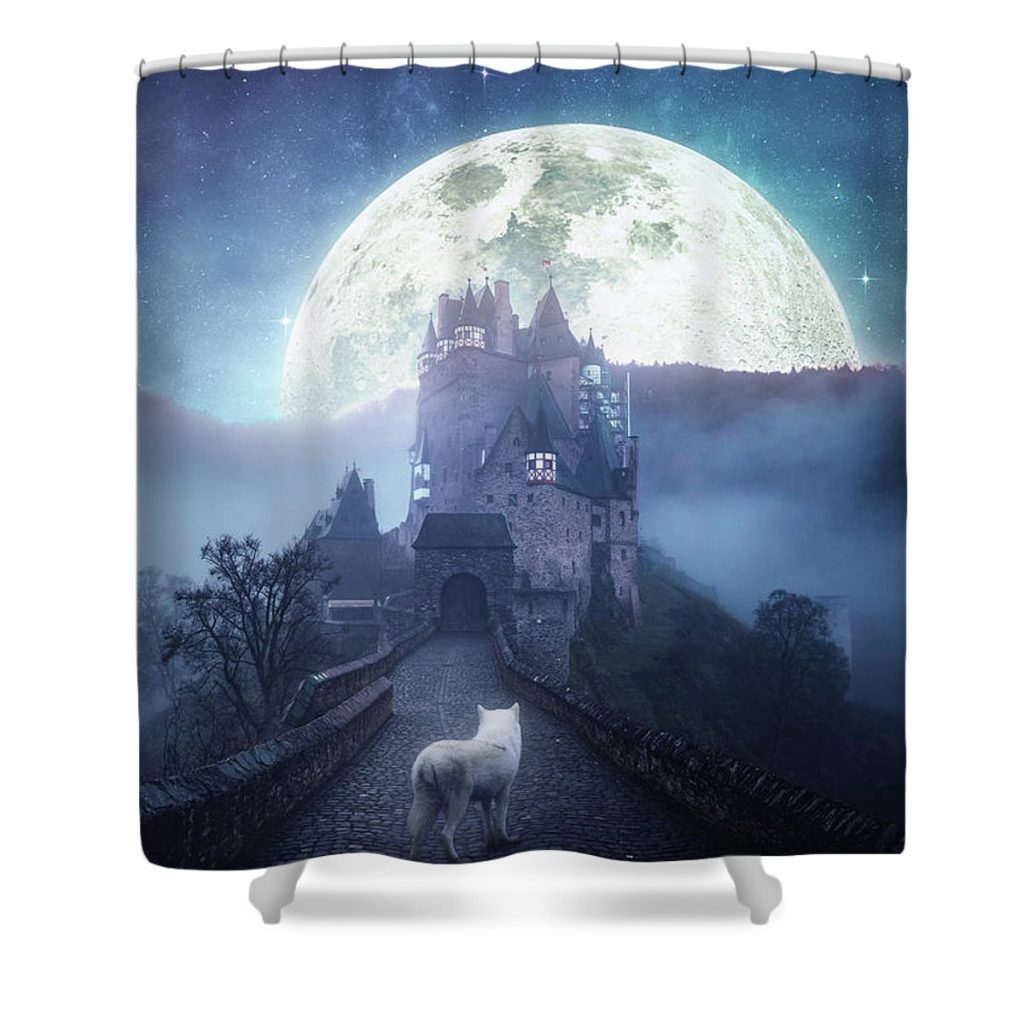 Ghibli Never Cry Wolf Shower Curtain