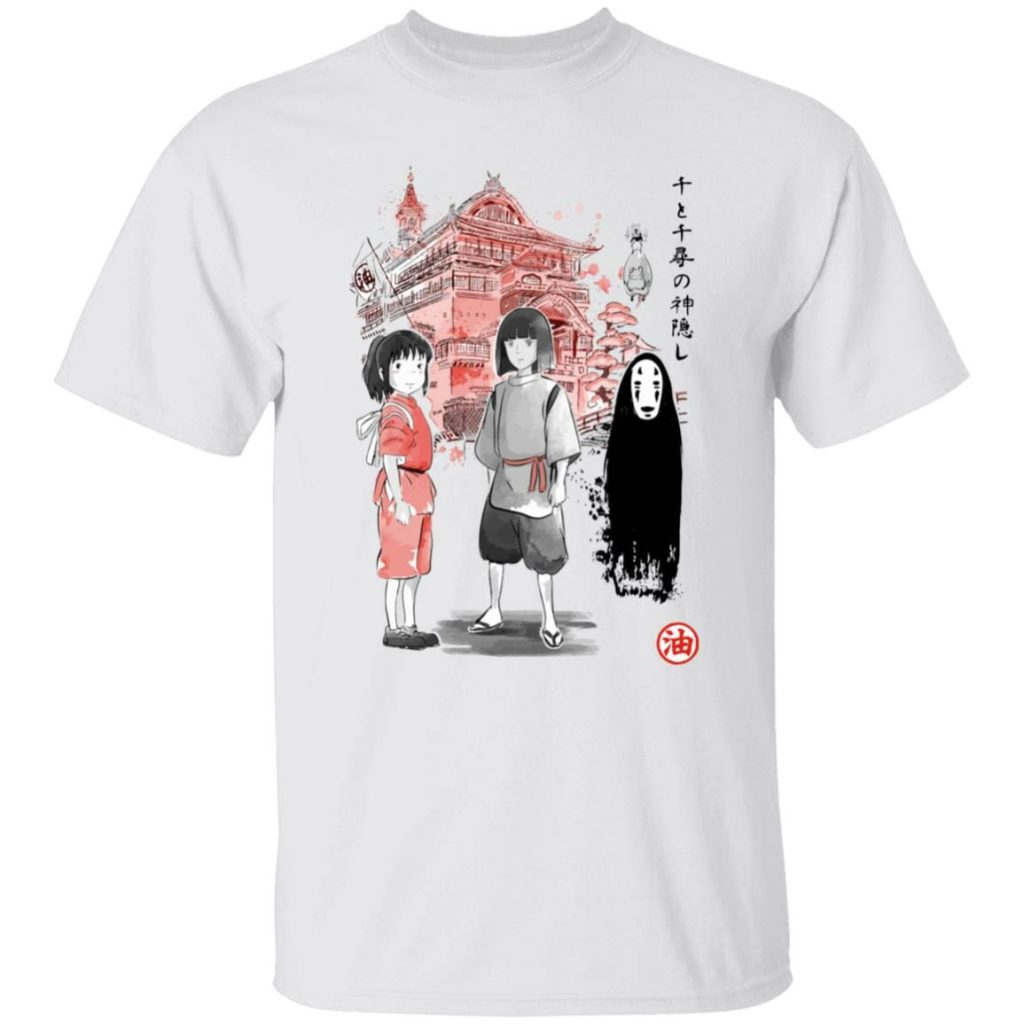 Studio Ghibli Spirited Away Sen and Friends Bathhouse T-shirt - Image 2