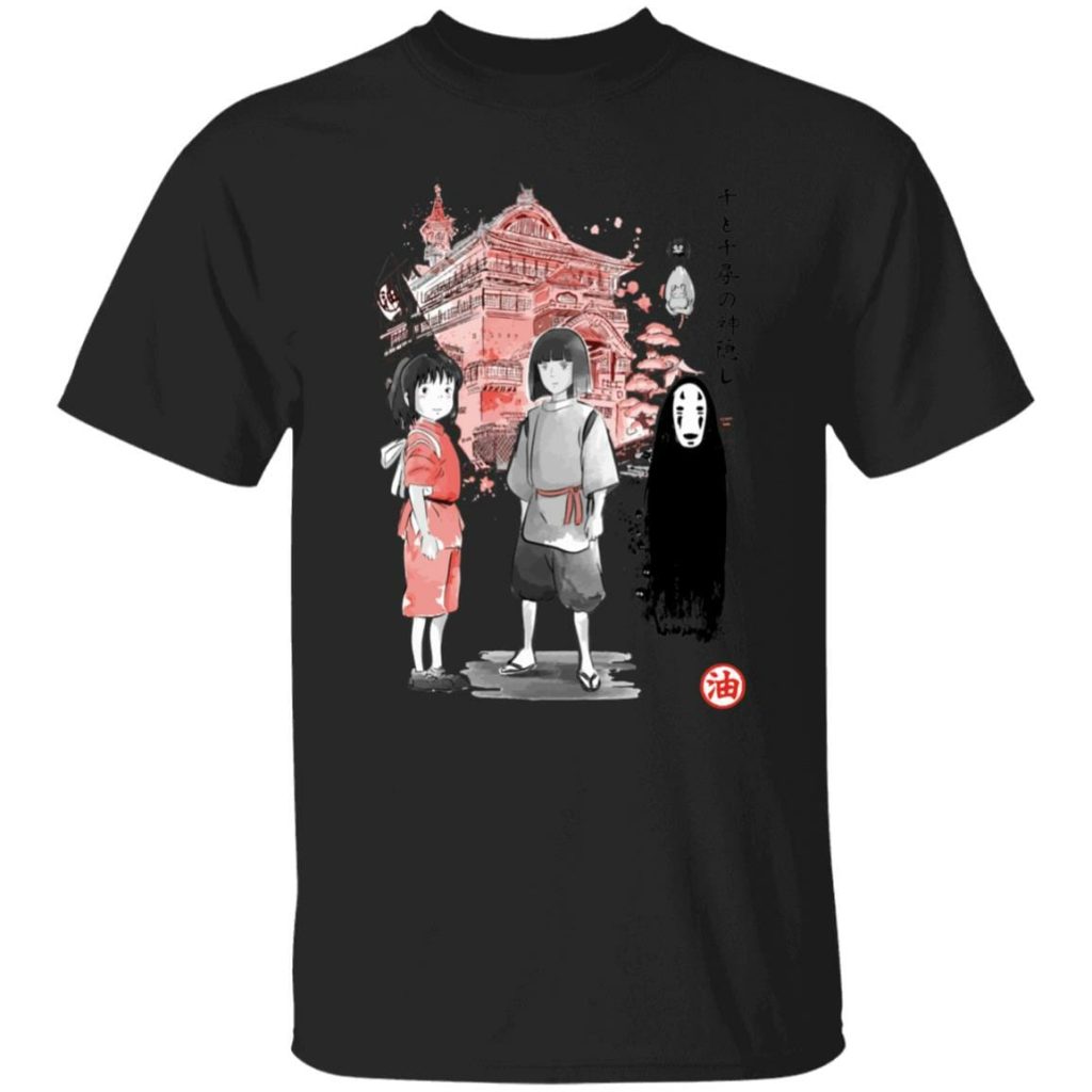Studio Ghibli Spirited Away Sen and Friends Bathhouse T-shirt - Image 4