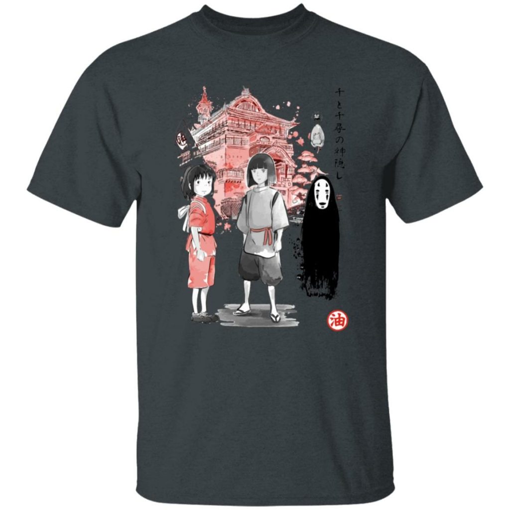 Studio Ghibli Spirited Away Sen and Friends Bathhouse T-shirt - Image 5