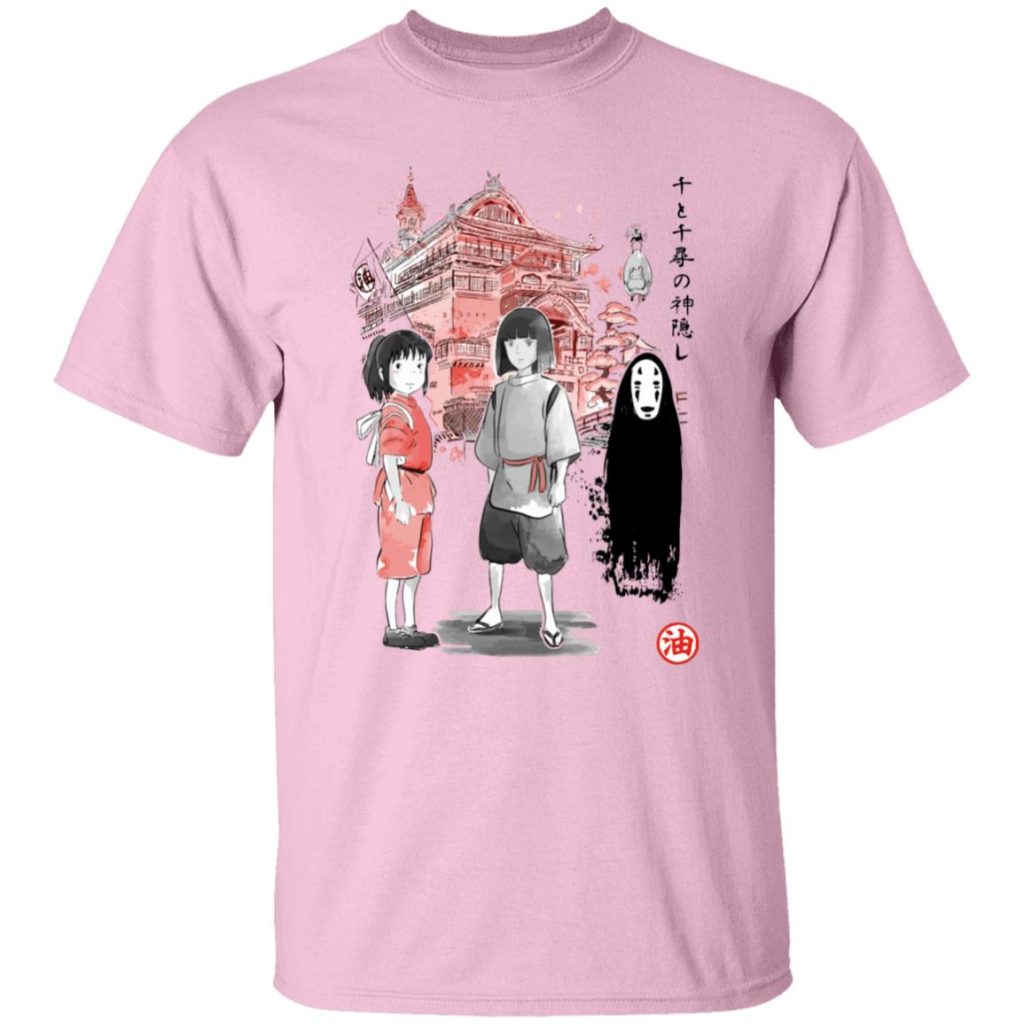 Studio Ghibli Spirited Away Sen and Friends Bathhouse T-shirt - Image 6