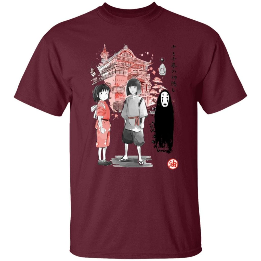 Studio Ghibli Spirited Away Sen and Friends Bathhouse T-shirt - Image 7