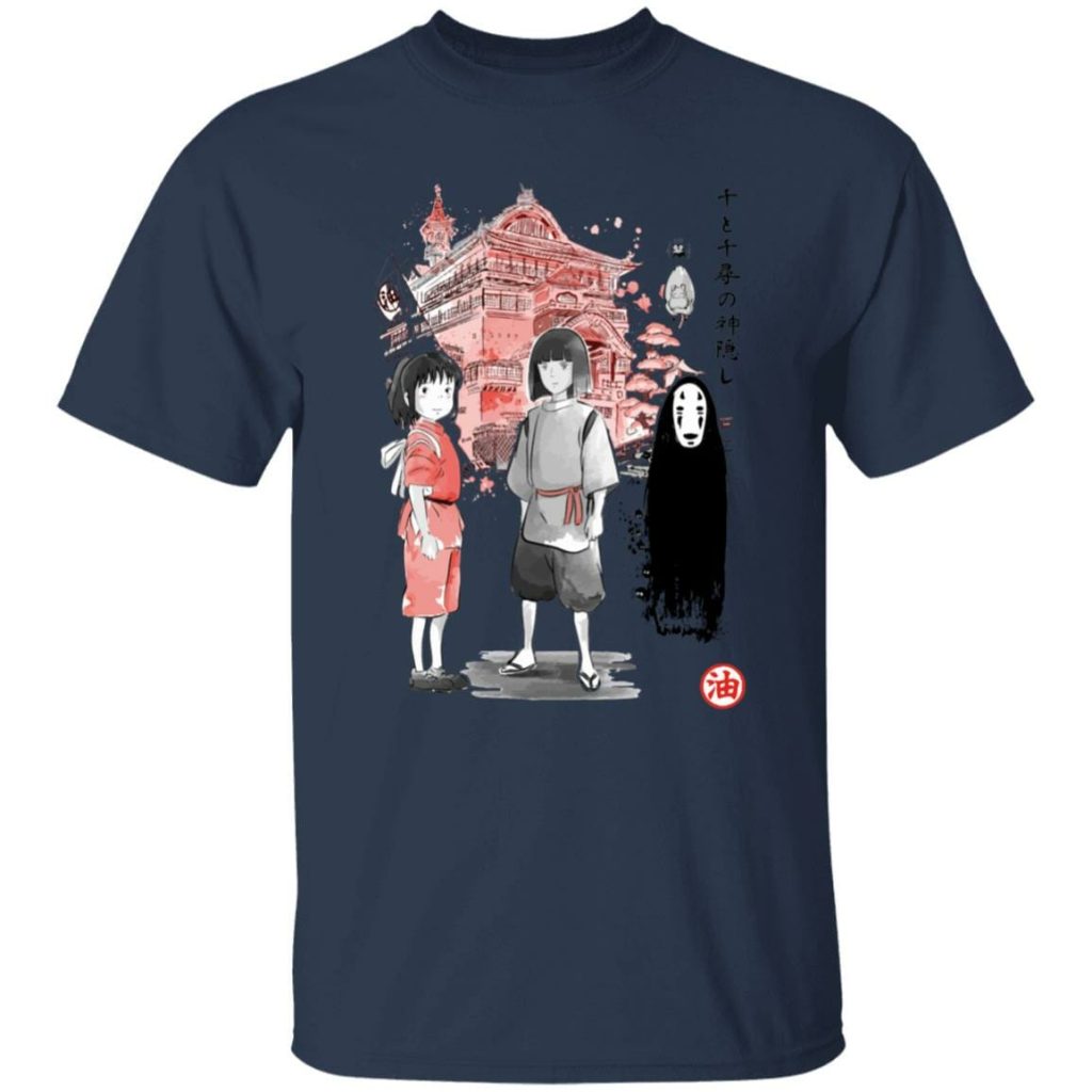 Studio Ghibli Spirited Away Sen and Friends Bathhouse T-shirt - Image 8