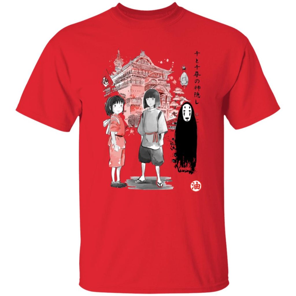 Studio Ghibli Spirited Away Sen and Friends Bathhouse T-shirt - Image 9