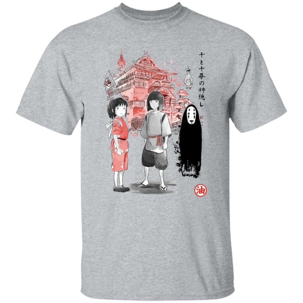 Studio Ghibli Spirited Away Sen and Friends Bathhouse T-shirt - Image 10