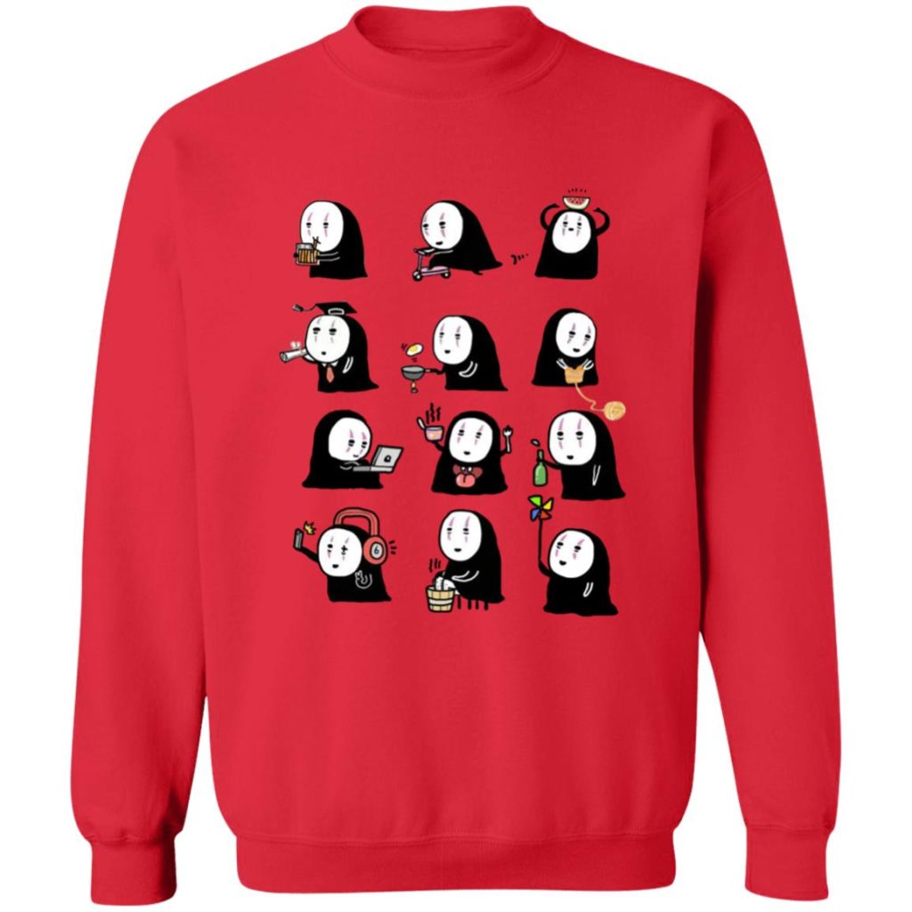 Studio Ghibli Spirited Away Cute No Face Kaonashi Collection Sweatshirt - Image 7