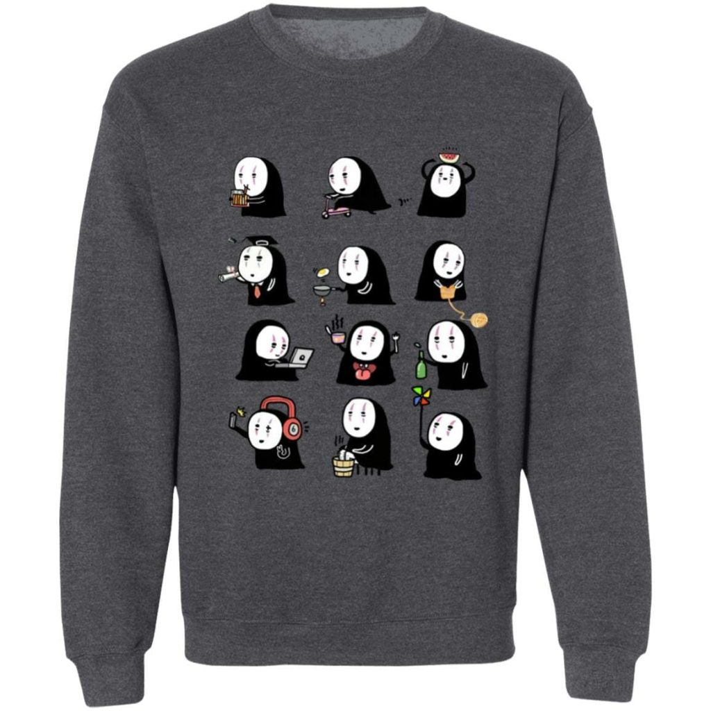 Studio Ghibli Spirited Away Cute No Face Kaonashi Collection Sweatshirt - Image 8