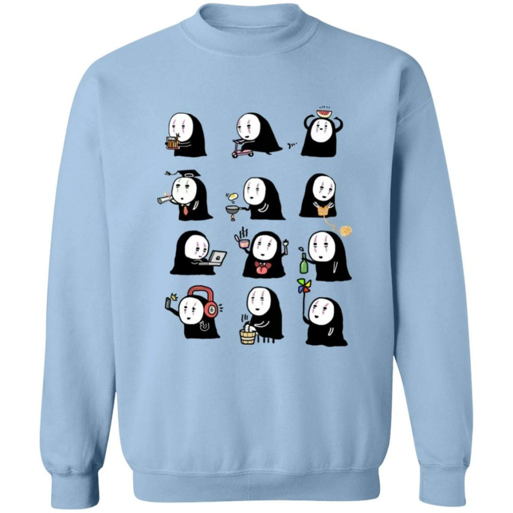 Studio Ghibli Spirited Away Cute No Face Kaonashi Collection Sweatshirt - Image 9