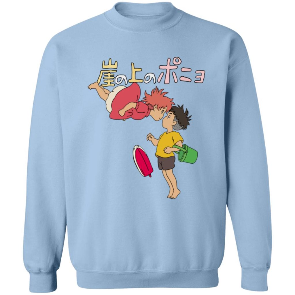 Studio Ghibli Ponyo on the Cliff by the Sea Sweatshirt - Image 9