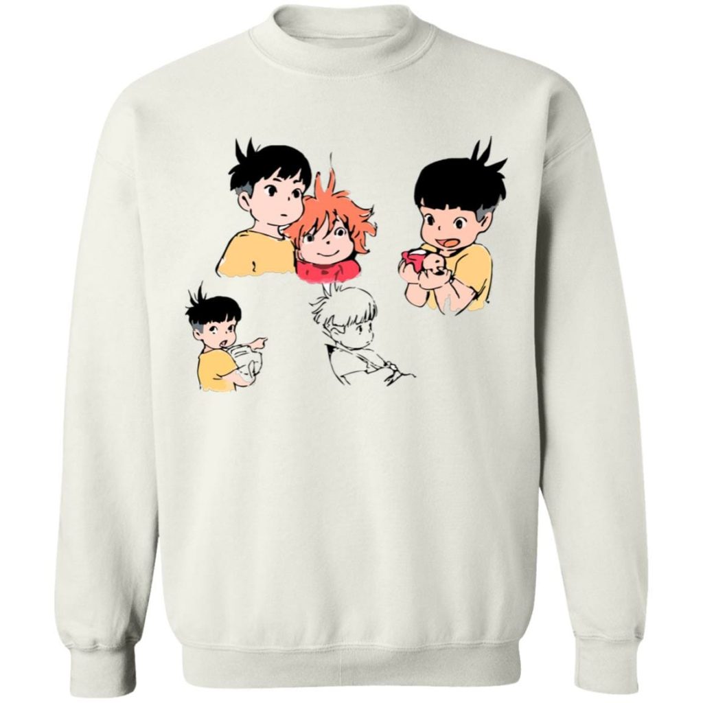 Studio Ghibli Ponyo and Sosuke Sketch Sweatshirt - Image 2