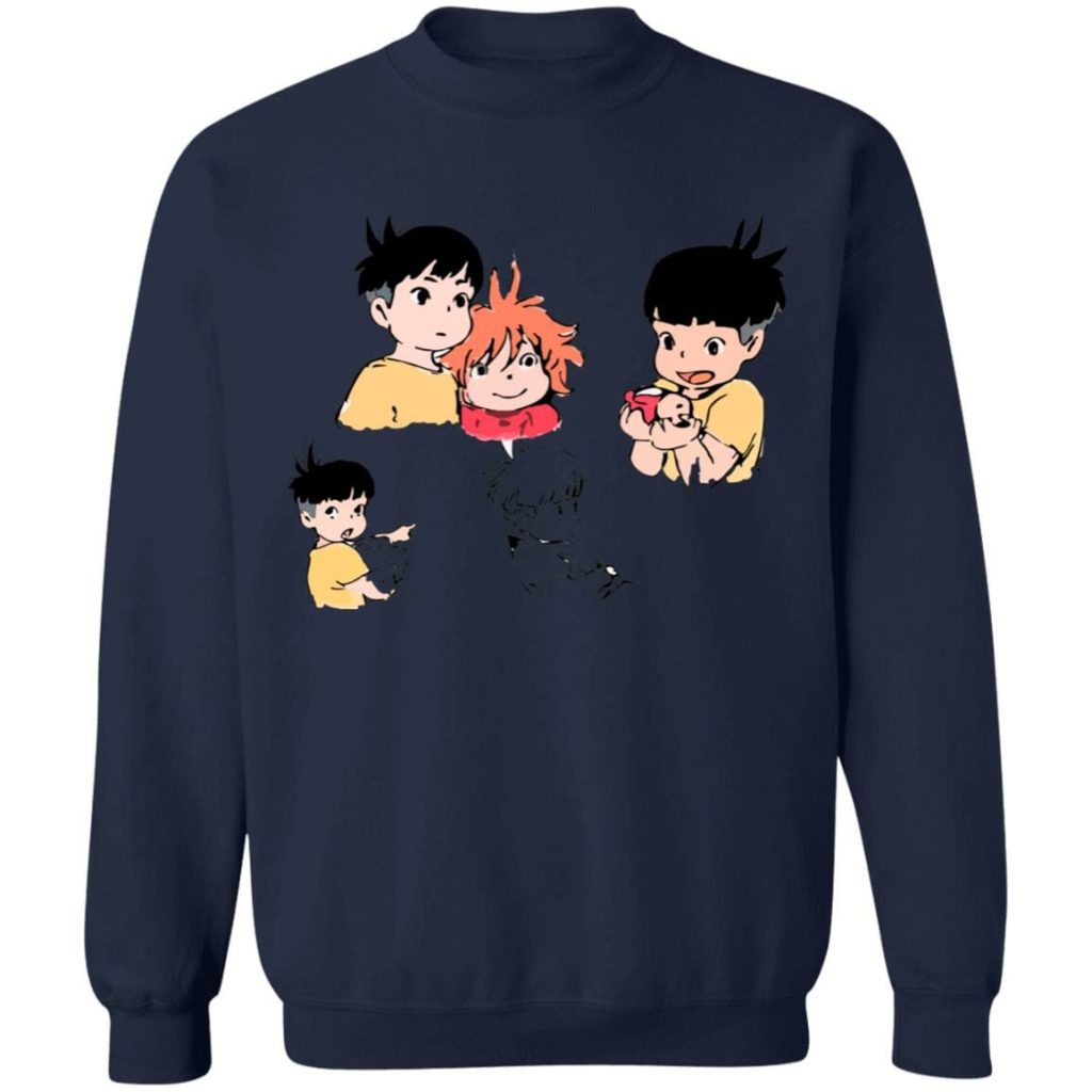 Studio Ghibli Ponyo and Sosuke Sketch Sweatshirt - Image 6