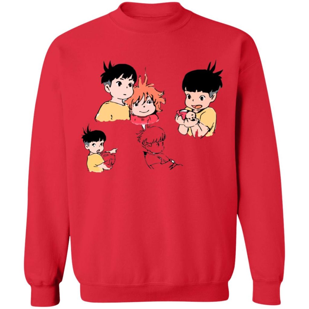 Studio Ghibli Ponyo and Sosuke Sketch Sweatshirt - Image 7