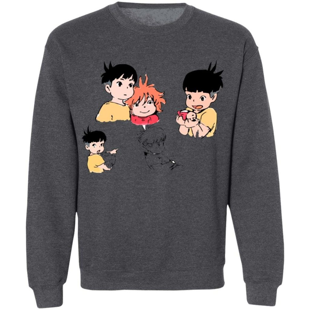 Studio Ghibli Ponyo and Sosuke Sketch Sweatshirt - Image 8