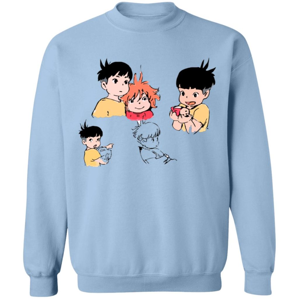 Studio Ghibli Ponyo and Sosuke Sketch Sweatshirt - Image 9