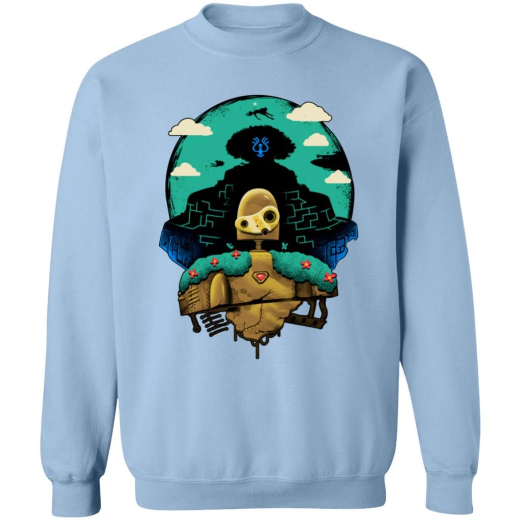 Studio Ghibli Laputa Castle in The Sky and Warrior Robot Sweatshirt - Image 9