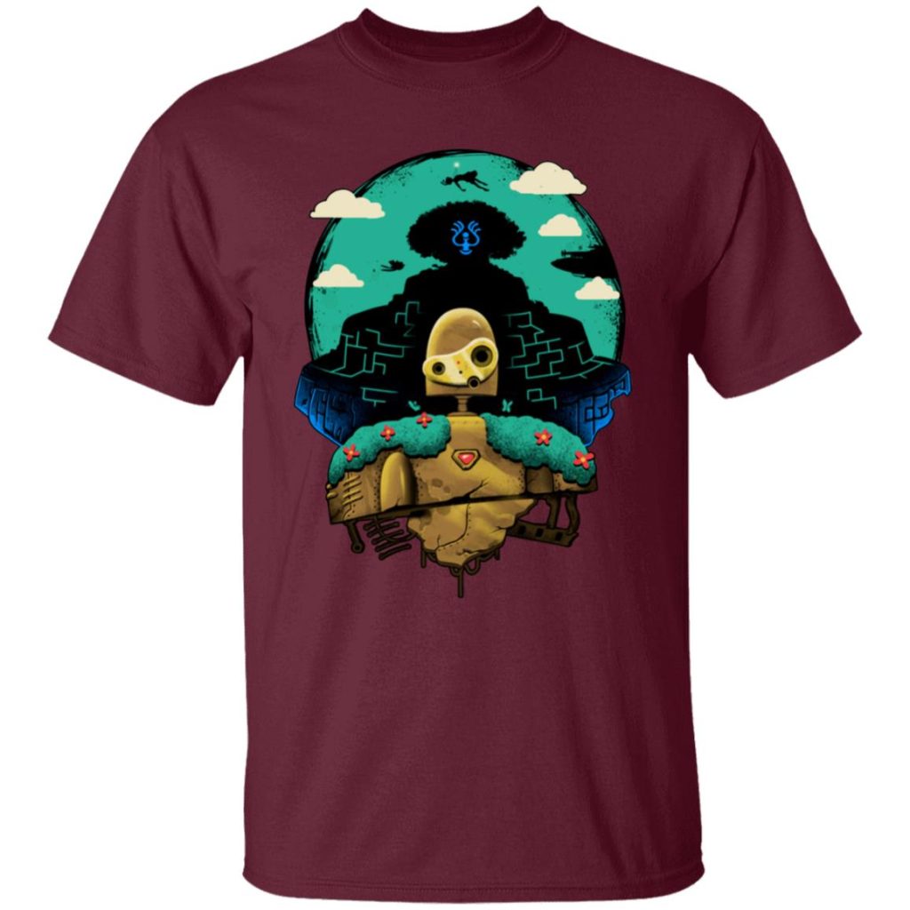 Studio Ghibli Laputa Castle in The Sky and Warrior Robot T-shirt - Image 6