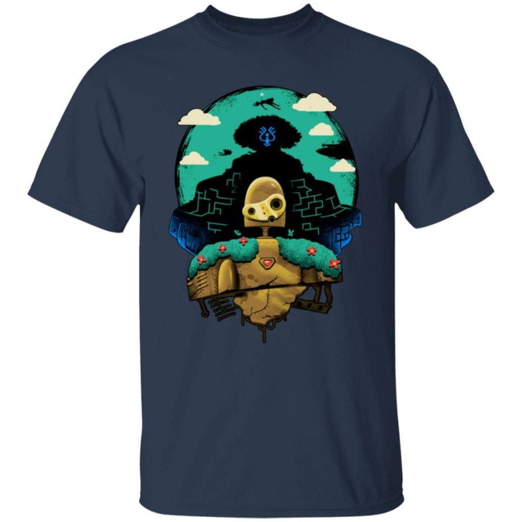 Studio Ghibli Laputa Castle in The Sky and Warrior Robot T-shirt - Image 7