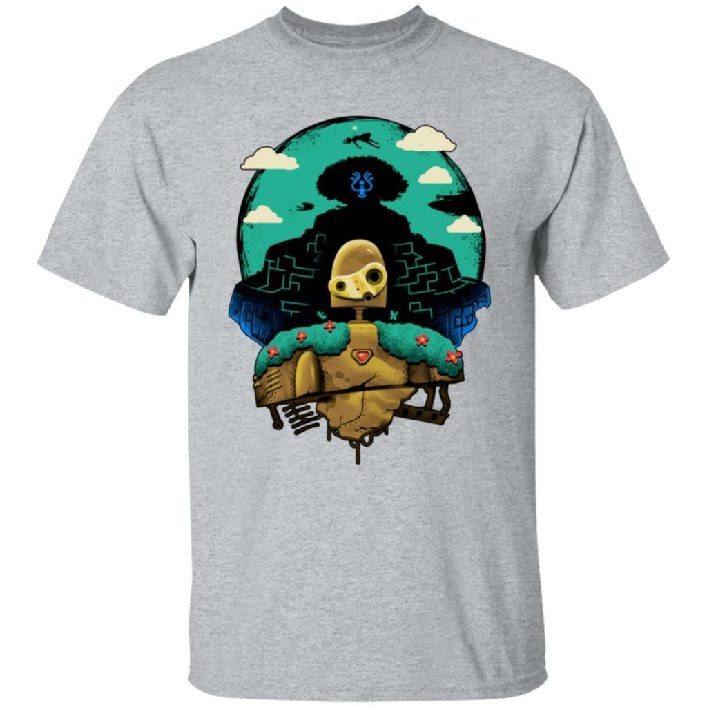 Studio Ghibli Laputa Castle in The Sky and Warrior Robot T-shirt - Image 9